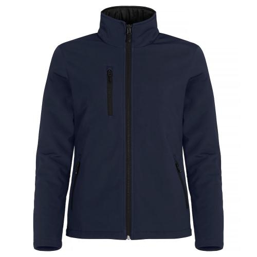 Gewatterde softshell jas dames dark navy,2xl