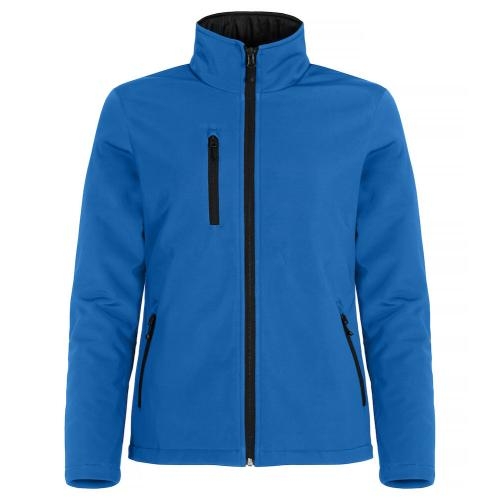 Gewatterde softshell jas dames kobalt,2xl