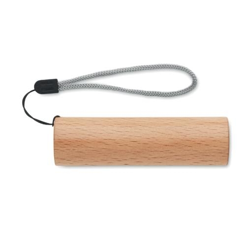 Oplaadbare zaklamp beukenhout wood