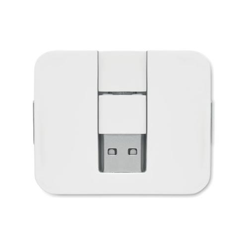 4-poorts USB-hub Square-c zwart