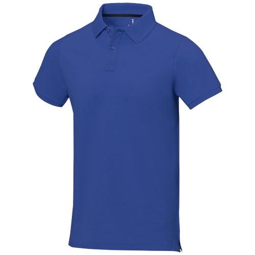 Calgary herenpolo korte mouwen blauw,l