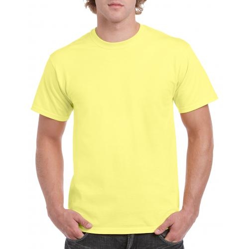 Gildan heavyweight T-shirt unisex cornsilk,l