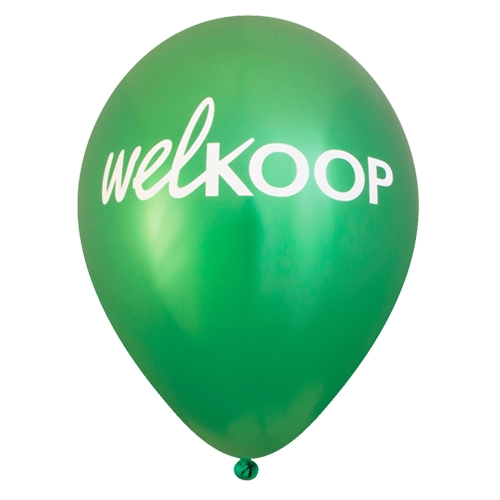 Metallic ballon 35 cm metallic donkergroen