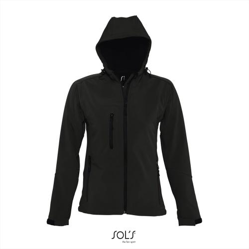 Sportieve dames Softshell jas zwart,l