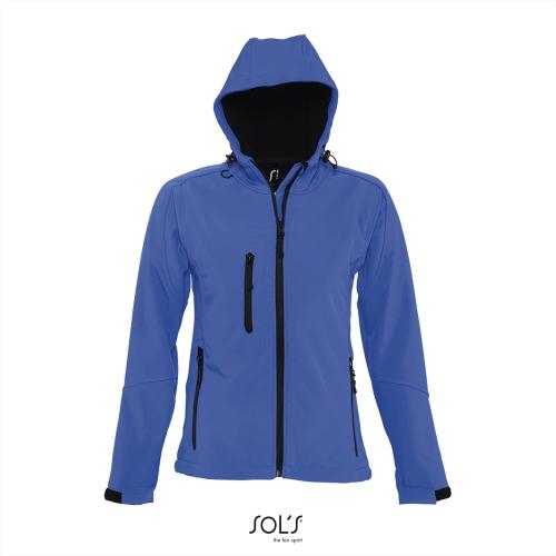 Sportieve dames Softshell jas royal blue,l