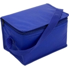 Non-woven koeltas voor 6 blikjes blauw