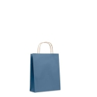 Gekleurde papieren tas Paper S blauw