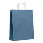 Gekleurde papieren tas Paper L blauw