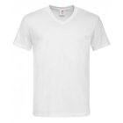 Stedman V-hals heren T-shirt wit,l