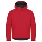 Classic Softshell Hoody jas rood,3xl