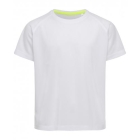 Kinder sportshirt Mesh ActiveDry wit,l