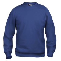 Basic roundneck sweater unisex blauw,3xl