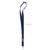 Lanyard metalen haak 20 mm Lany blauw