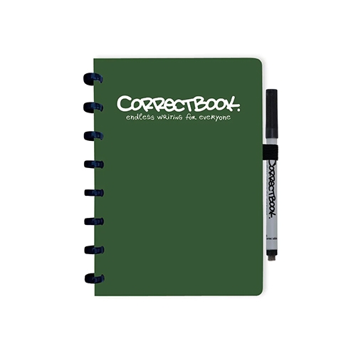 Correctbook A5 uitwisbaar groen