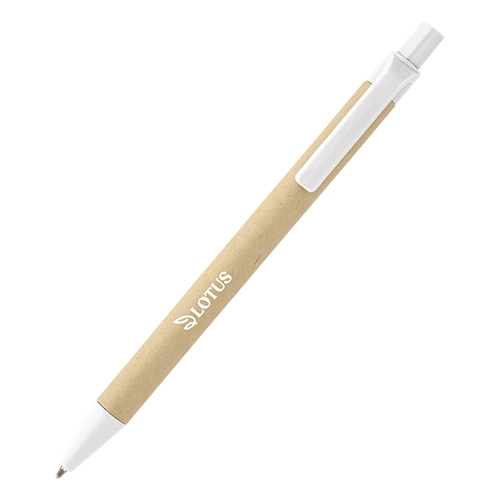 ECO pen maïs en karton wit