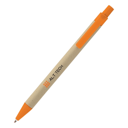 ECO pen maïs en karton oranje