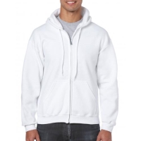 Unisex hooded zip sweater wit,l