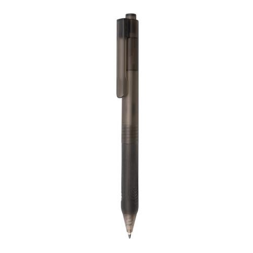 X9 frosted pen met siliconen grip zwart