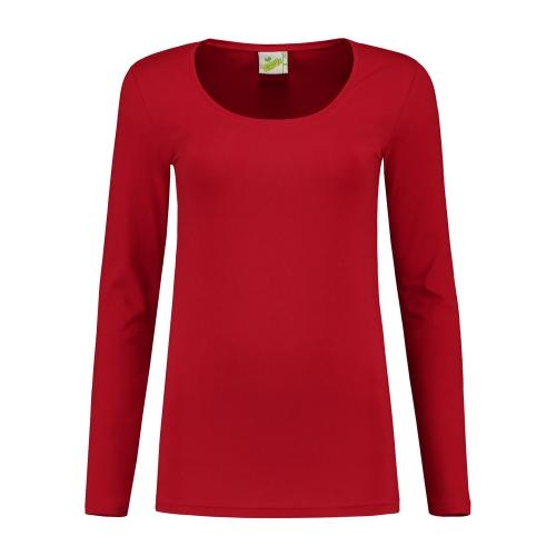 Lemon & Soda dames longsleeve rood,l