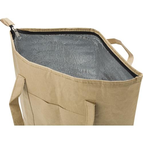 Gelamineerd papieren (80 gr/m²)  koeltas shopper bruin