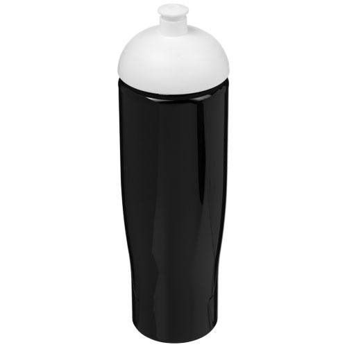 H2O Tempo bidon met koepeldeksel 700 ml zwart/wit