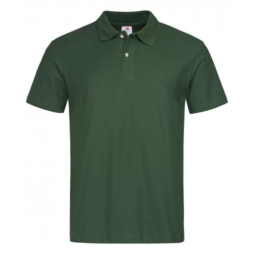 Stedman heren polo bottle green,l