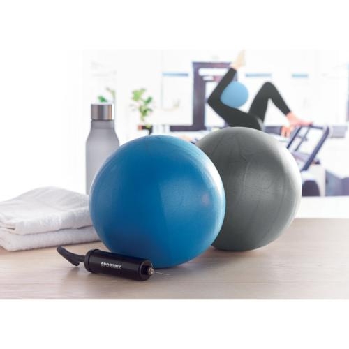 Kleine pilatesbal met pomp Inflaball blauw