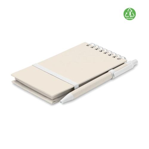 A6 notebook gerecycled melkpak wit