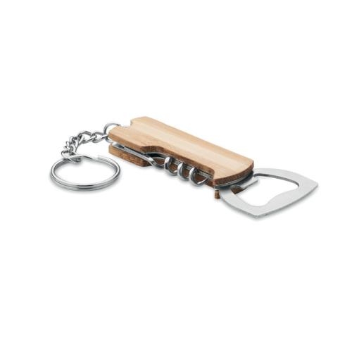 Sleutelhanger bamboe multitool All-in wood