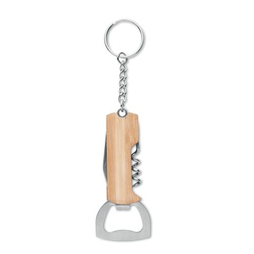 Sleutelhanger bamboe multitool All-in wood