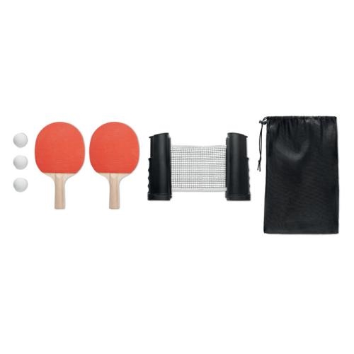 Tafeltennisset Ping pong zwart