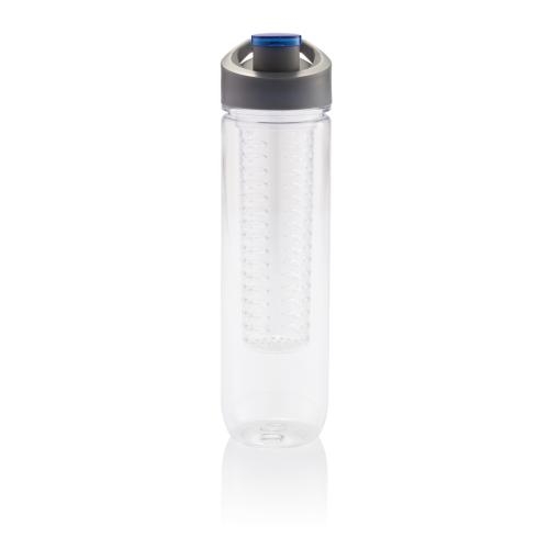 Waterfles met infuser blauw