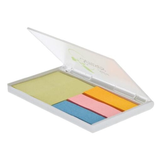 Mini sticky note boekje transparant/wit