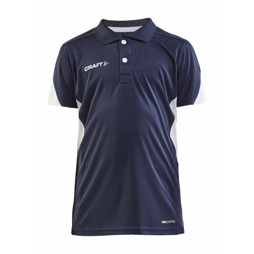 Pro Control Impact polo kids navy/wit,122-128