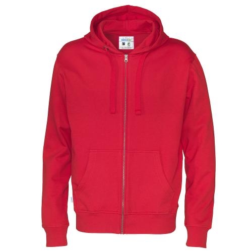 Cottover full zip hoodie heren rood,3xl