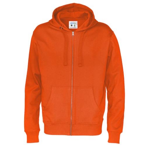 Cottover full zip hoodie heren oranje,3xl