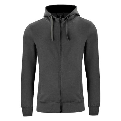 Classic Hoodie full zip antraciet melange,3xl