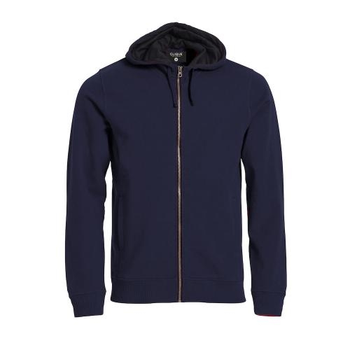 Classic Hoodie full zip dark navy,3xl