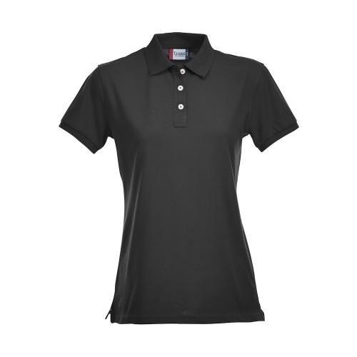 Premium dames polo zwart,l