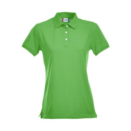 Premium dames polo appelgroen,l