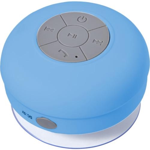Bluetooth douche speaker lichtblauw