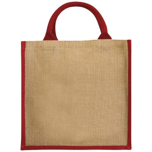 Chennai jute draagtas 16L  naturel/zwart