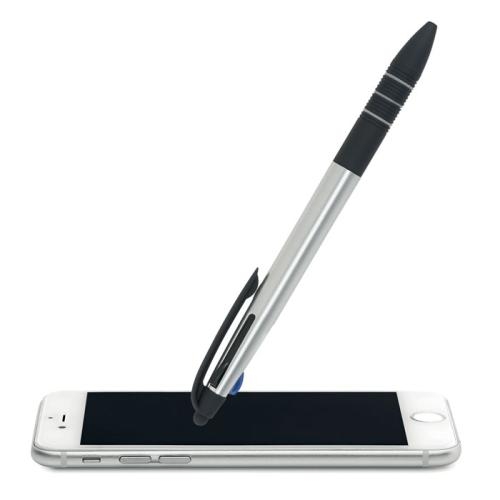 Balpen met stylus Multipen zilver