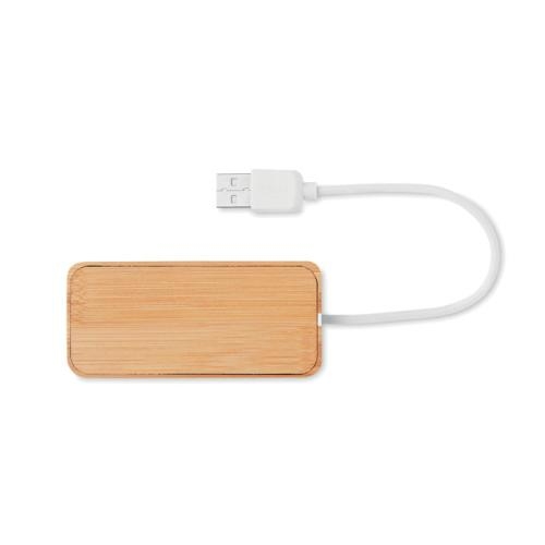 Bamboe USB hub hout