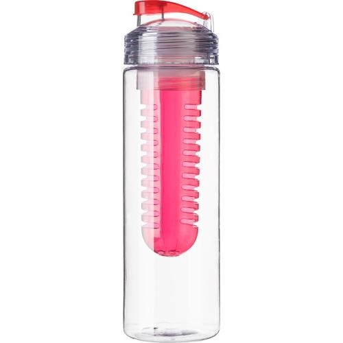 Drinkfles met fruitinfuser rood