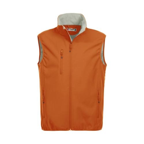 Basic Softshell bodywarmer heren diep-oranje,3xl