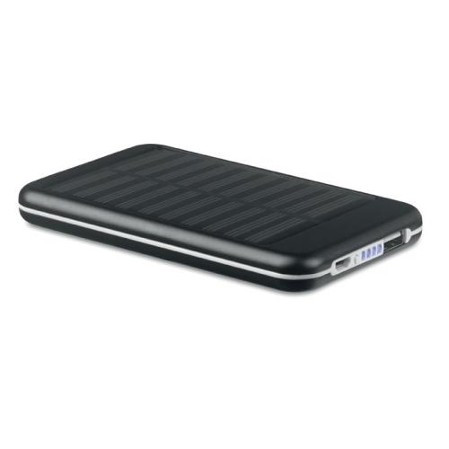 Aluminium solar powerbank 4000 mAh