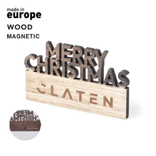 Houten magneet Kerst