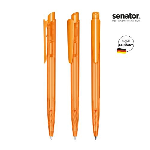 Balpen Dart clear oranje