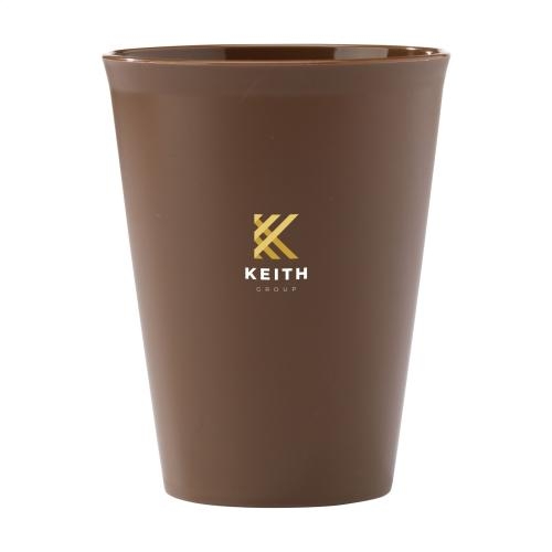 Herbruikbare koffiebeker suikerriet 360 ml bruin